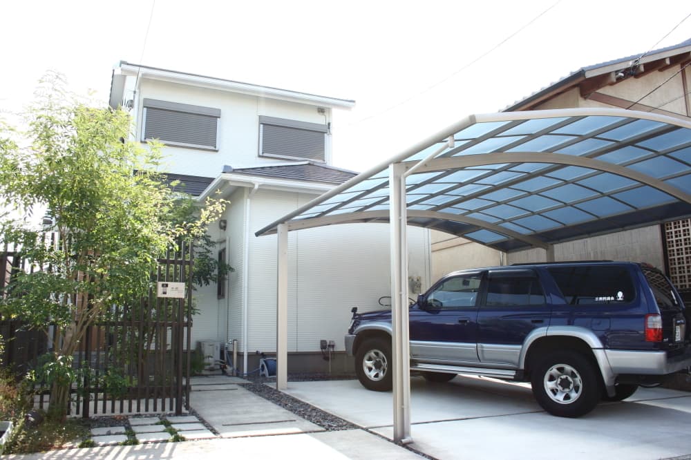 閑静な住宅街の家